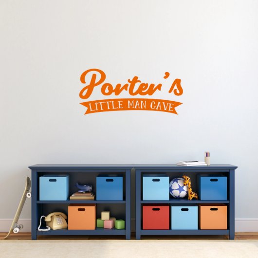 Man Cave Classic Family Name Large Wall Decal (Front)