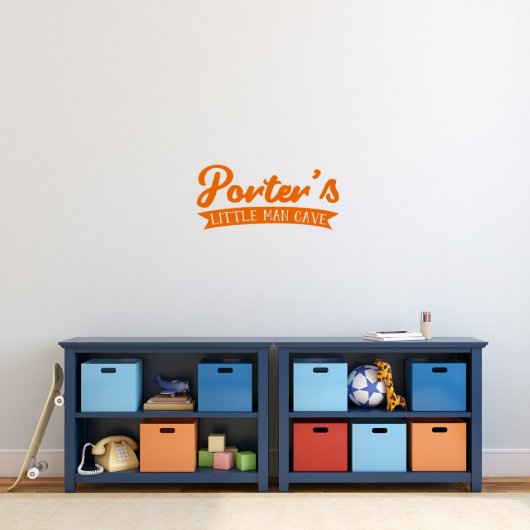 Man Cave Classic Family Name Medium Wall Decal (Front)