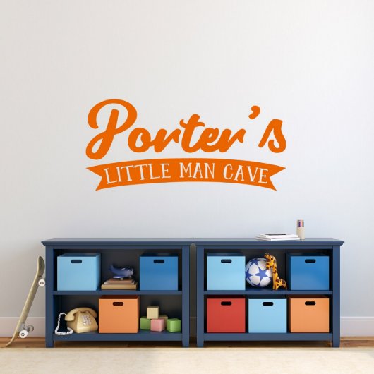 Man Cave Classic Family Name X-Large Wall Decal (Front)
