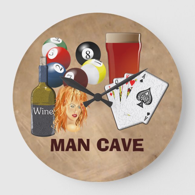 Man Cave Clock large (Front)