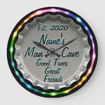 Man Cave Clock! Neon look!