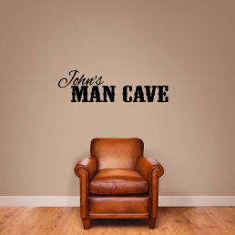 Man Cave Cool Person&#39;s Name Large Wall Decal