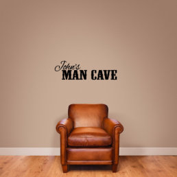 Man Cave Cool Person&#39;s Name Medium Wall Decal