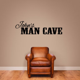 Man Cave Cool Person&#39;s Name X-Large Wall Decal
