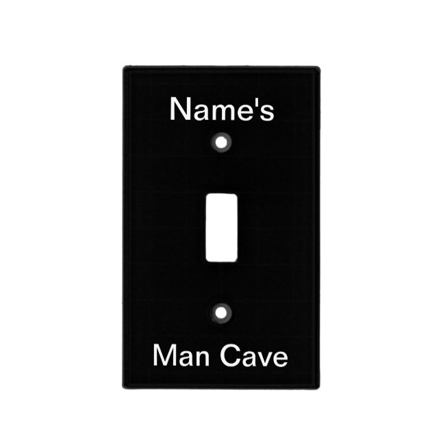 Man Cave Custom Light Switch Cover (Front)
