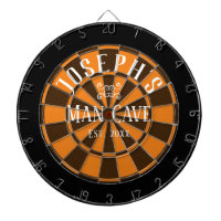 Man Cave Custom Name Dart Board