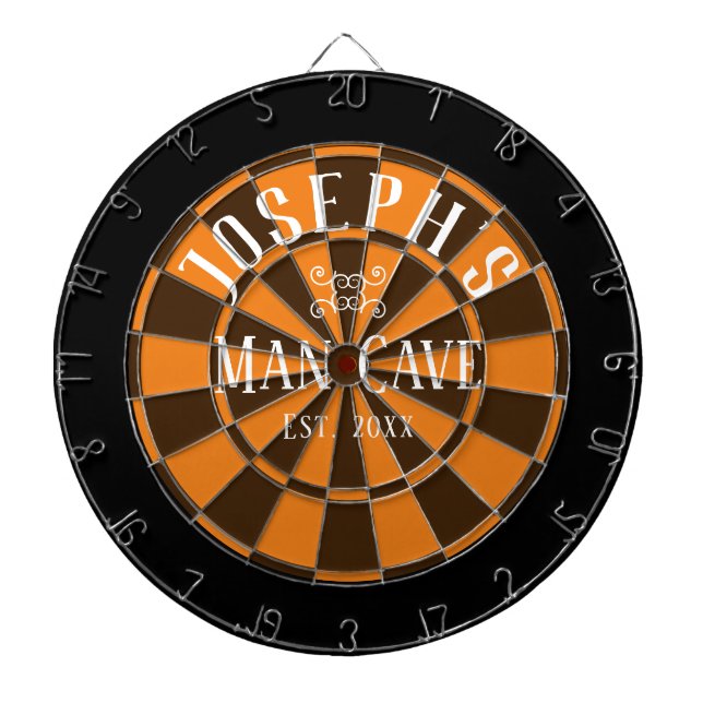 Man Cave Custom Name Dart Board (Front)