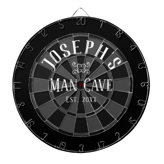 Man Cave Custom Name Dart Board (Front)