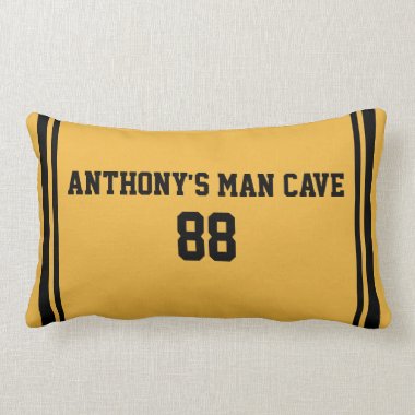 Man Cave Customizable Sports Pillow