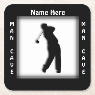 Man Cave CUSTOMIZE Golf Coaster