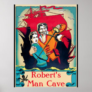 Man Cave Edit Name Sign