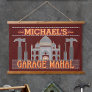 Man Cave Funny Garage Mahal Tools Red | Custom Hanging Tapestry