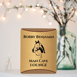 Man Cave Horse Racing Personalize Foam Board