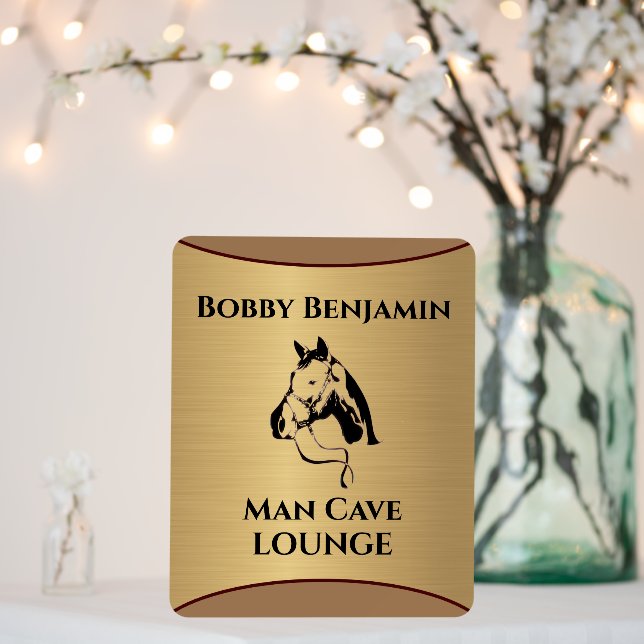 Man Cave Horse Racing Personalize  Foam Board (In Situ (Wedding))