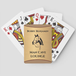 Man Cave Horse Racing Personalize  Poker Cards