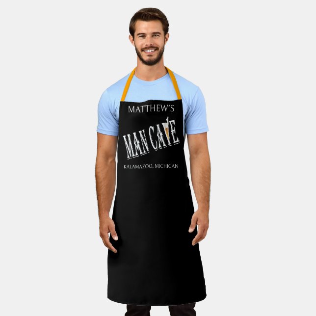 Man Cave Mancaves Man Caves Apron (Worn)
