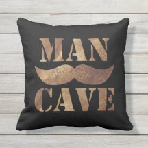 Man Cave (Mustache, black)
