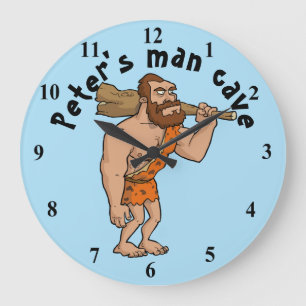Man Cave Personalised Large Clock