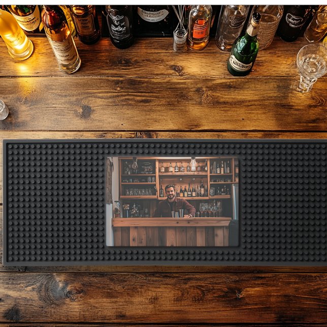 Man Cave Photo Home Bar  Bar Mat (Creator Uploaded)