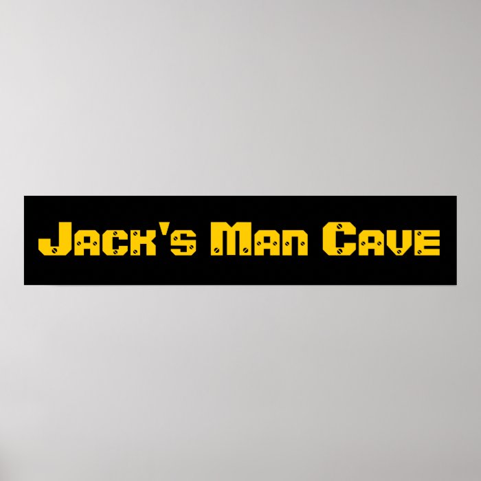 Man Cave Poster