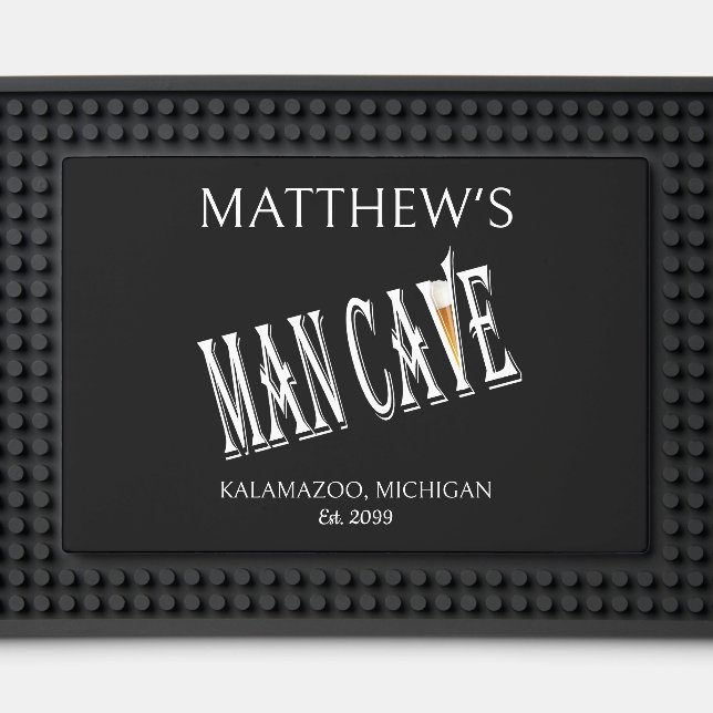 Man Cave Pub Bar Mat (Front (Close Up))