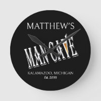 Man Cave Pub Clock Sign