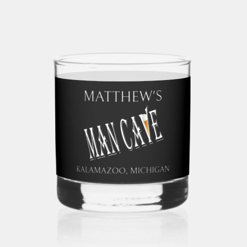 Man Cave Pub Rocks Whisky Glasses Drinkware