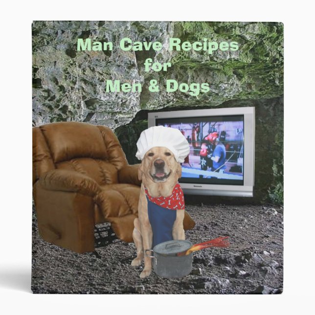 Man Cave Recipes Binder (Front)