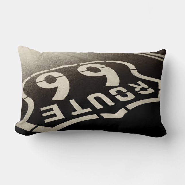 Man Cave Route 66 Lumbar Pillow (Front)