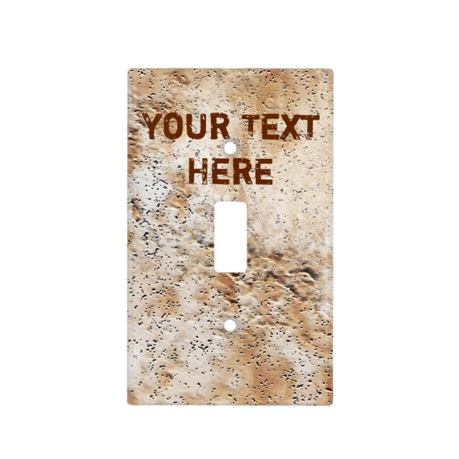 Man Cave Rustic Personalized Light Switch Covers (Front)