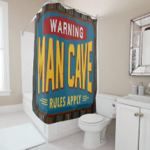 Man Cave SHOWER CURTAIN