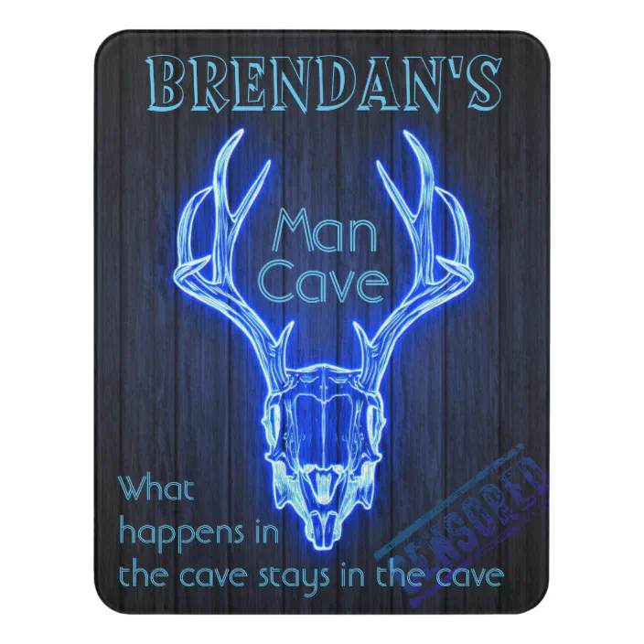 Welcome To The Man Cave Deer Vertical 