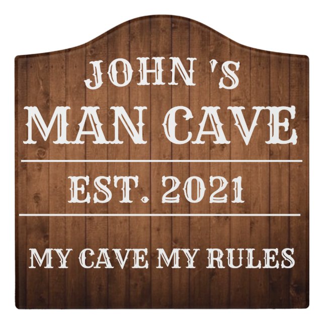 Man Cave Signs (Large Crest Front)