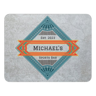 Man Cave - Sport Bar - Workshop - Customizable Door Sign
