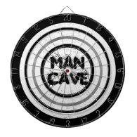 Man Cave White Wood Regulation Dart Board