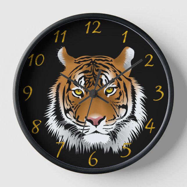 Man cave with a Tiger Clock (Front)
