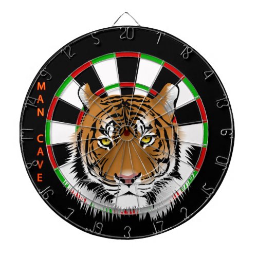 Man cave with a Tiger Dartboard