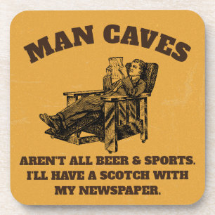 Man Caves aren't all beer and sports. Beverage Coaster