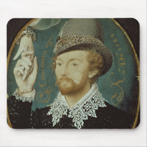 Man clasping hand from a cloud mouse pad