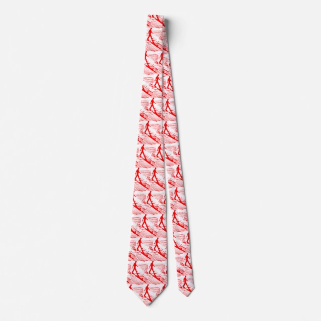 Man Crossing a Road - In Red Neck Tie (Front)
