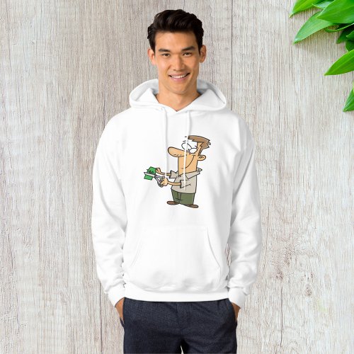 Man Cutting Up Money Hoodie