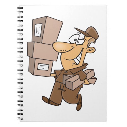 Man Delivering Parcels Notebook