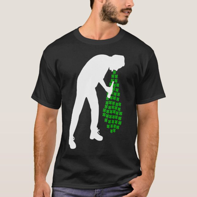 Man Drink Beer St Patricks Day   Beer     T-Shirt (Front)