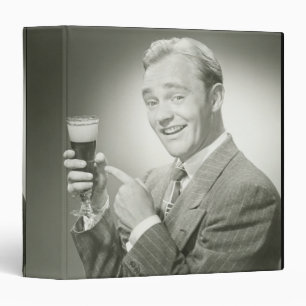 Man Drinking Binder