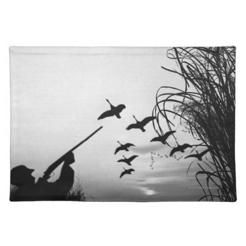 Man Duck Hunting Cloth Placemat