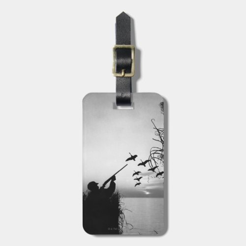 Man Duck Hunting Luggage Tag