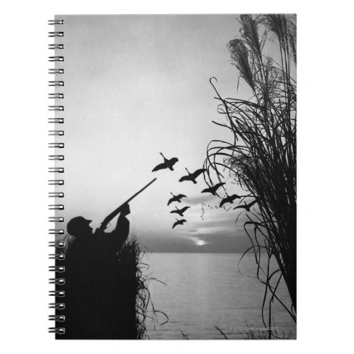 Man Duck Hunting Notebook