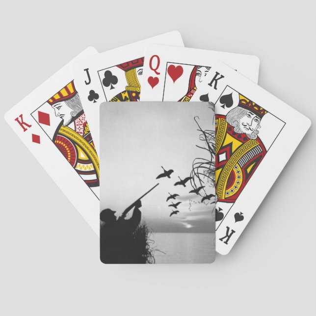 Man Duck Hunting Poker Cards (Back)