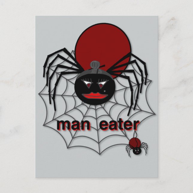 Man-Eating Spider! Postcard (Front)