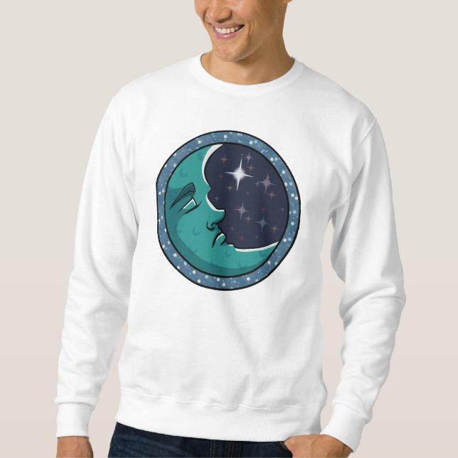 Man Face In Moon Sweatshirt (Front)